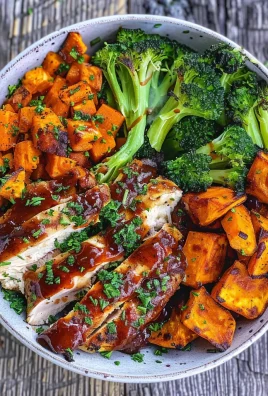 BBQ Chicken & Roasted Sweet Potato Bowls