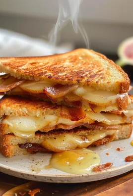 Bacon, Pear and Fig Grilled Cheese