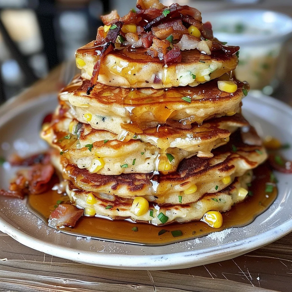 Bacon and Corn Griddle Cakes