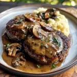 Bobby Flay Salisbury Steak with Mushroom Gravy