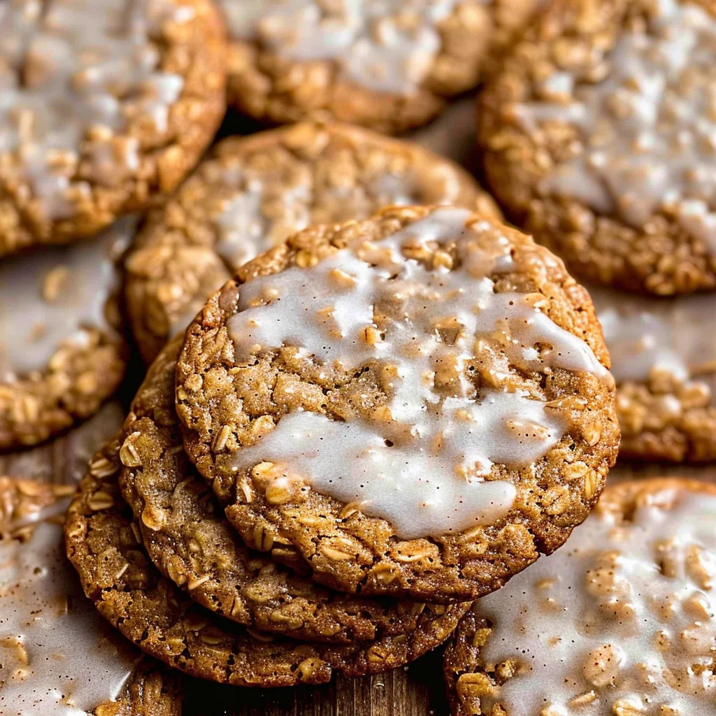Brown Butter Iced Oatmeal Cookies Recipe
