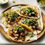 Charred Chile–Marinated Grilled Chicken Tacos