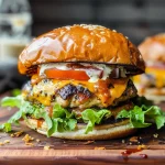 Cheddar Ranch Chicken Burgers