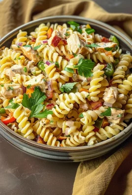 Chicken Bacon Ranch Pasta Salad