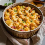 Chicken Bacon Ranch Tater Tot Casserole: A 450 Calorie Dish