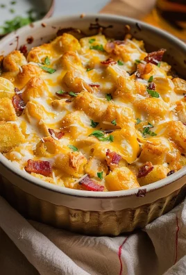 Chicken Bacon Ranch Tater Tot Casserole: A 450 Calorie Dish