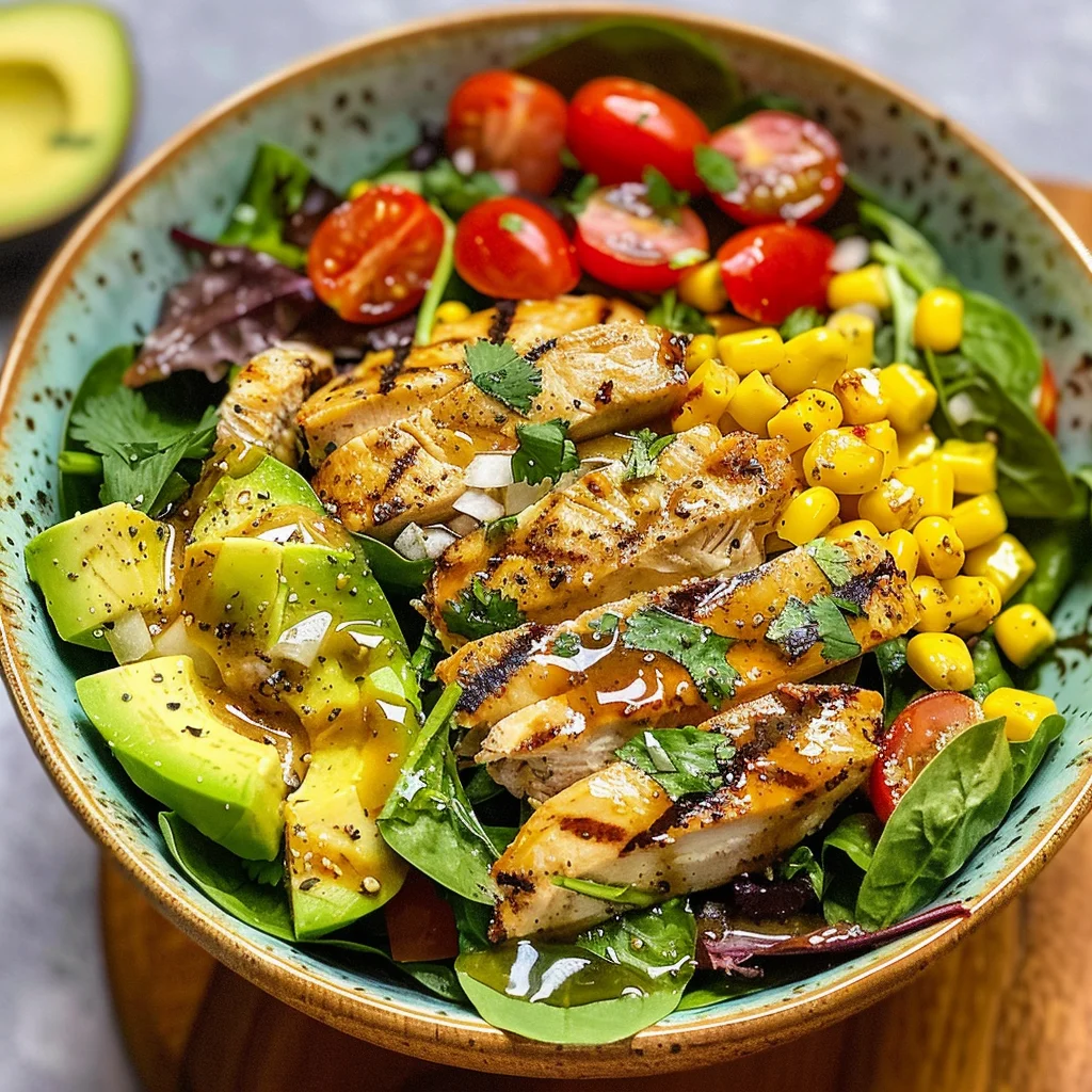 Cilantro Lime Grilled Chicken Salad