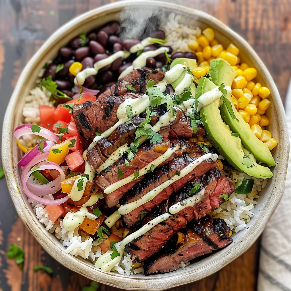 Cilantro Lime Steak Bowls