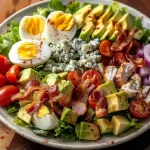 Classic American Cobb Salad with Crispy Bacon