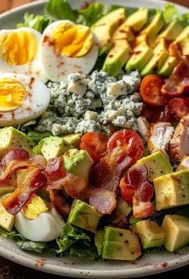 Classic American Cobb Salad with Crispy Bacon