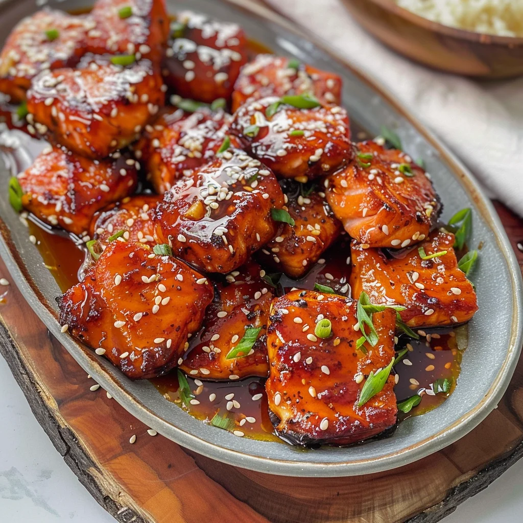 Crispy Honey Garlic Salmon Bites: A Flavor-Packed Delight for Any Occasion