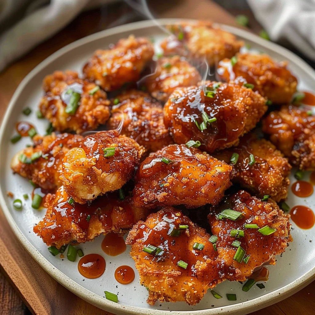 Delicious Baked Honey BBQ Popcorn Chicken Recipe