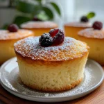 Fluffy Japanese Cotton Cheesecake Cupcakes