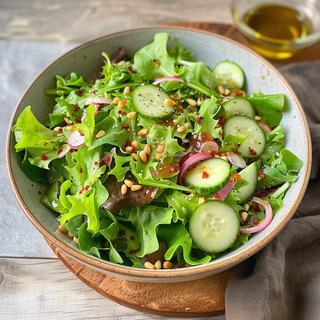 Fresh Mixed Greens Side Salad (for Steak, Pasta, & More!)