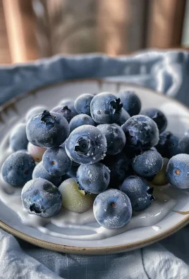 Frozen Yogurt Covered Blueberries