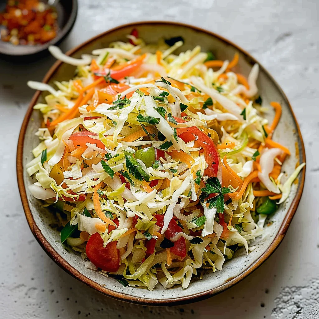 Greek Cabbage Salad - Lahanosalata (vinegar coleslaw)