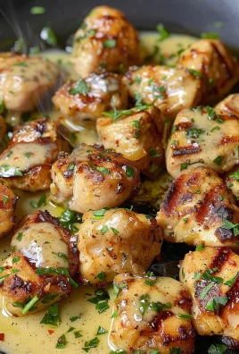 Grilled Chicken Bites with Creamy Garlic Sauce