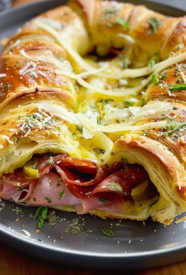 Italian Crescent Roll Sandwich Bake - Easy Party Favorite