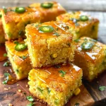 Jalapeño Cornbread with Lime Honey Glaze