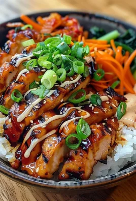 Korean BBQ Chicken Bowls with Gochujang Cream Sauce Awaits!