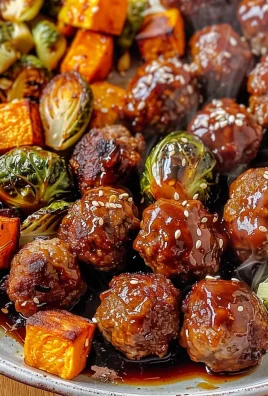 Korean BBQ Meatballs and Vegetables
