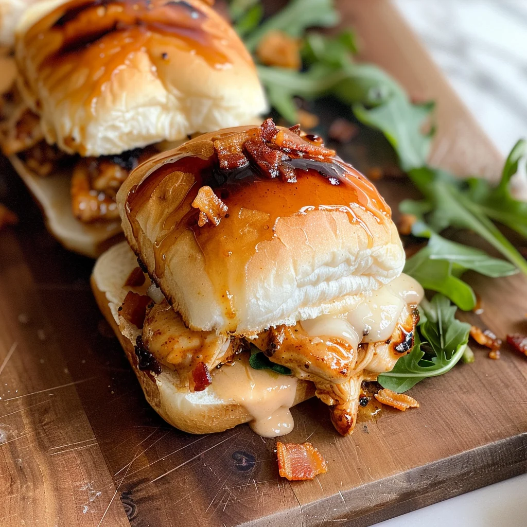 Maple Chicken Bacon Sliders
