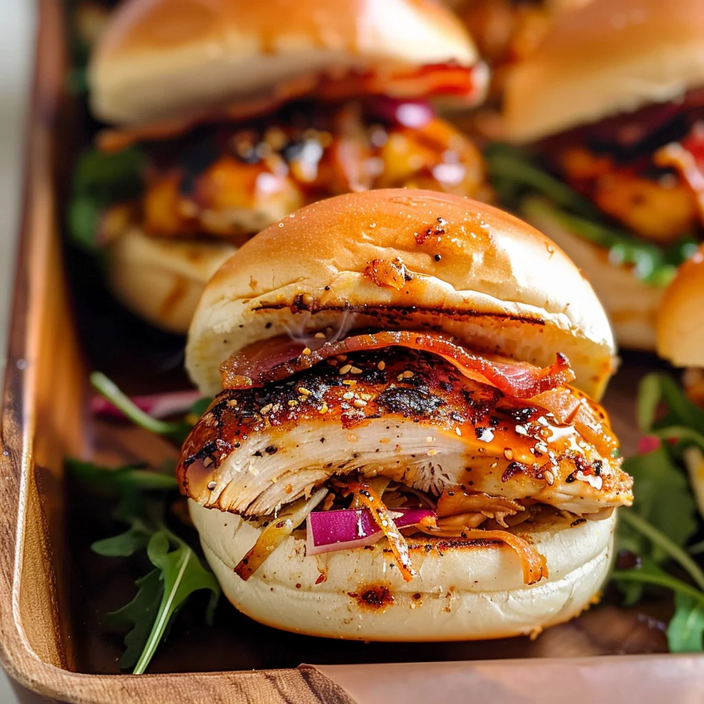 Maple Chicken & Bacon Sliders