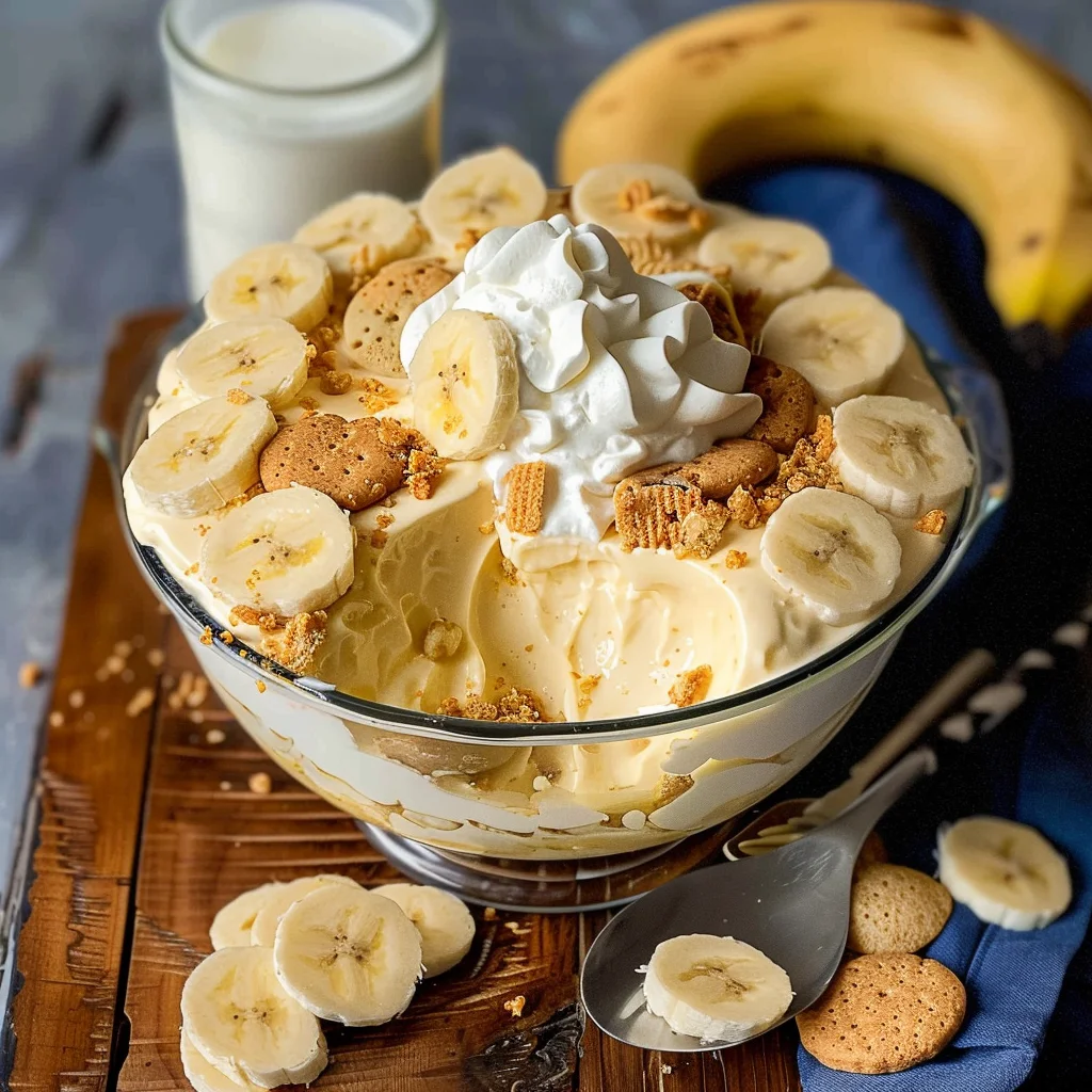 No Bake Banana Pudding