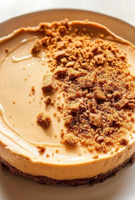 No Bake Cookie Butter Cheesecake