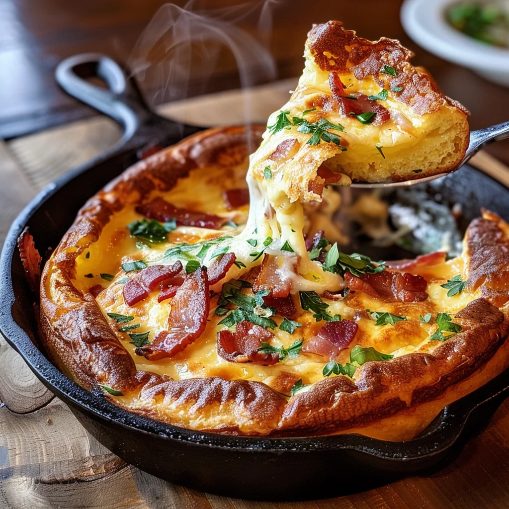 Savory Cheddar & Bacon Dutch Baby: A Delightful Treat!