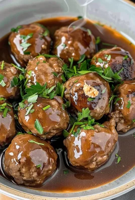 Slow Cooker Salisbury Steak Meatballs (Frozen Meatballs)
