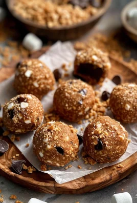 S'mores No Bake Protein Bites