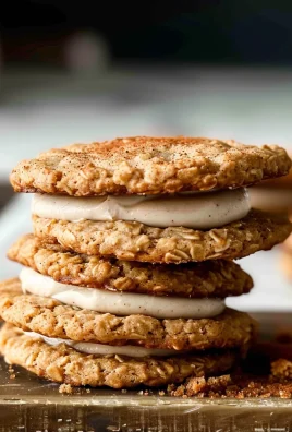 Spiced Eggnog Oatmeal Cream Pies