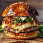 Turkey Burgers with Caramelized Onions and Aioli