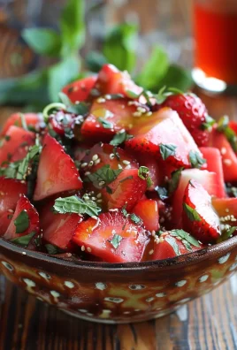 Watermelon Salad With Strawberries & Honey Lime Dressing