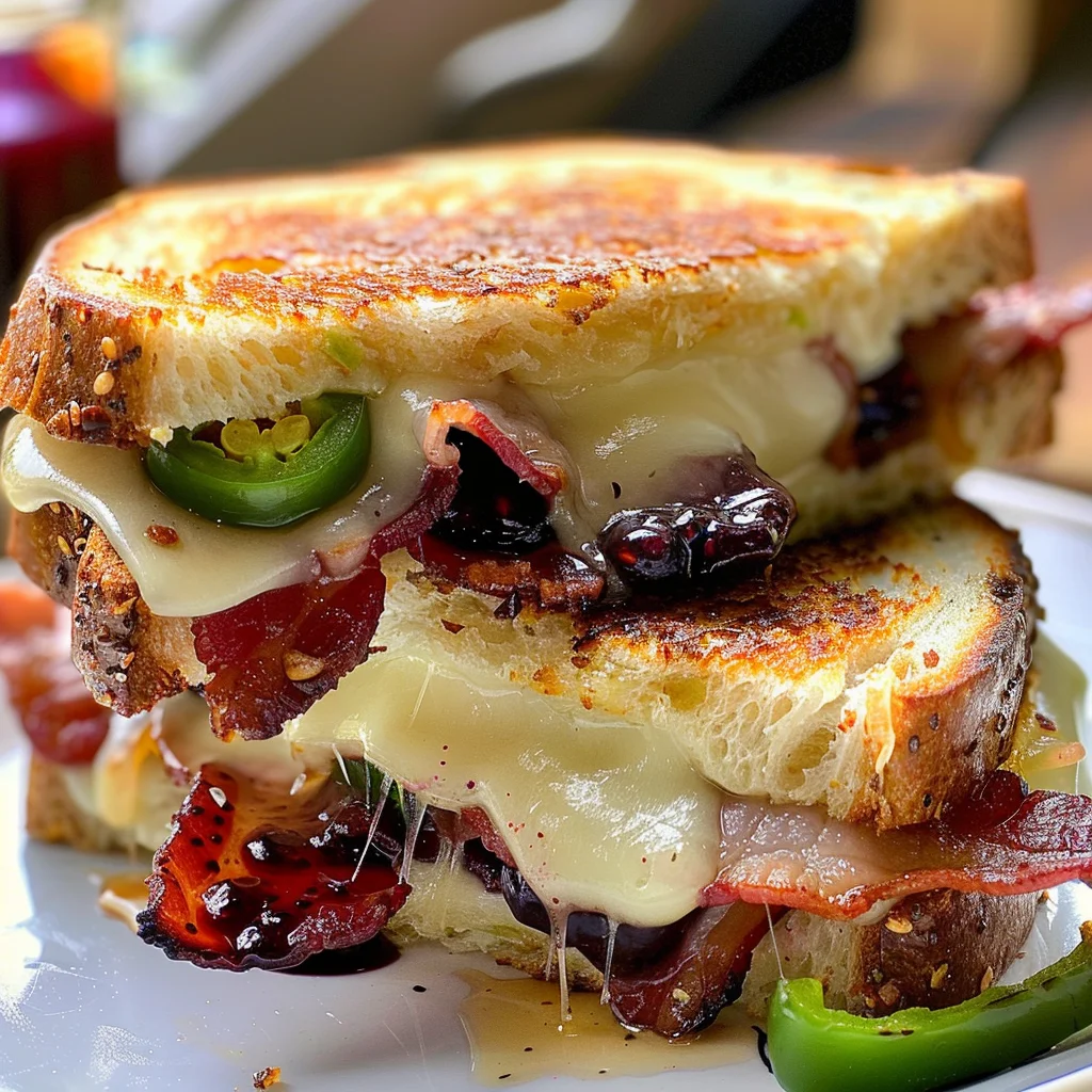 Blackberry Bacon Grilled Cheese