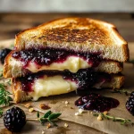 Blackberry Balsamic and Brie Grilled Cheese