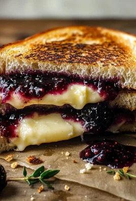 Blackberry Balsamic and Brie Grilled Cheese