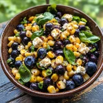 Blueberry Corn Feta Salad