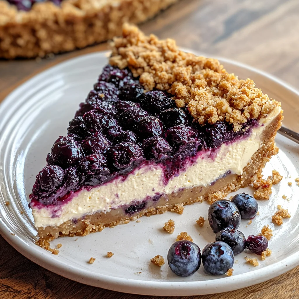 Blueberry Crumble Cheesecake