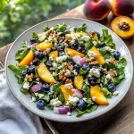 Blueberry Peach Feta Salad