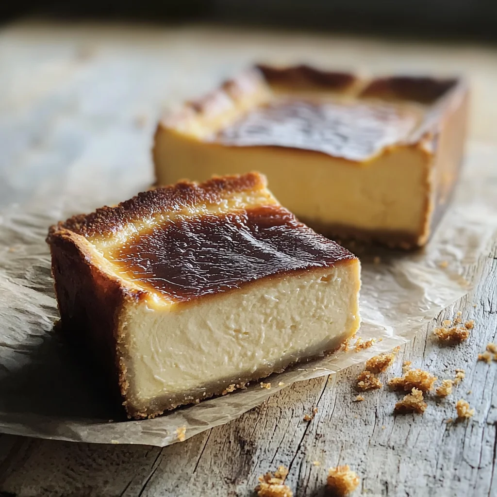 Burnt Basque Cheesecake in a Loaf Pan