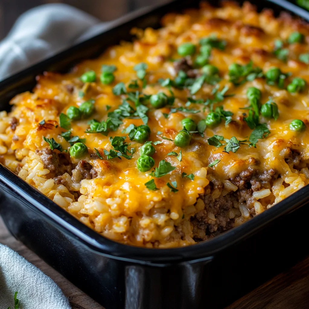 Cheesy Hamburger Rice Casserole image 4