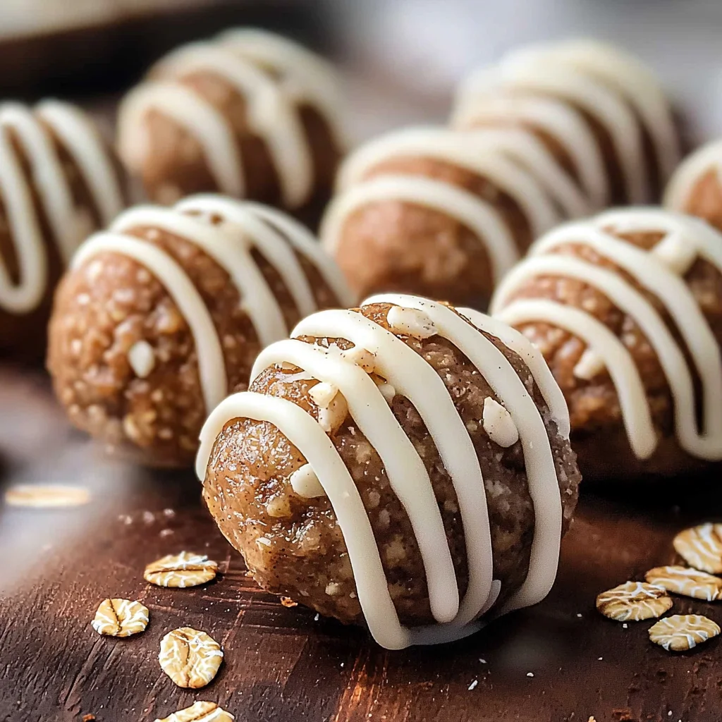 Cinnamon Roll Energy Bites