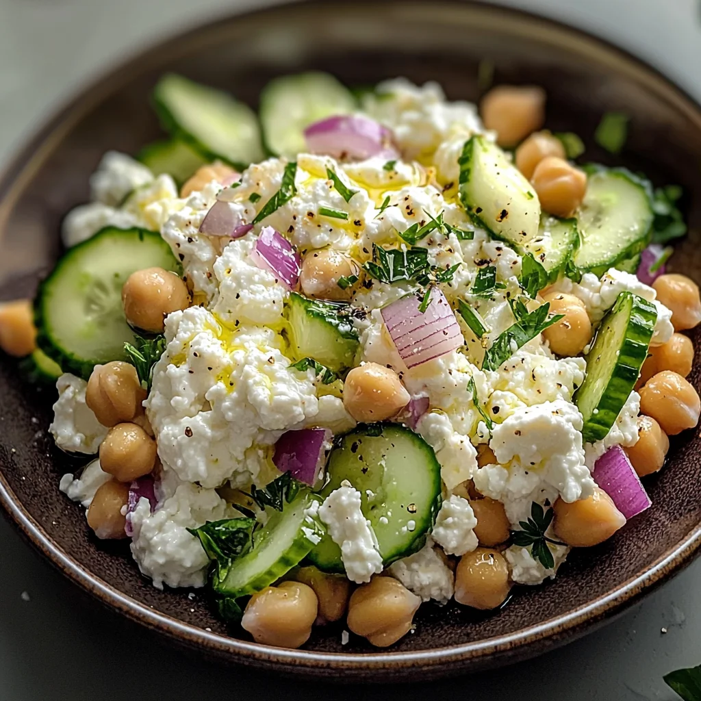 Cottage Cheese and Chickpea Salad: A Refreshing and Protein-Packed Delight