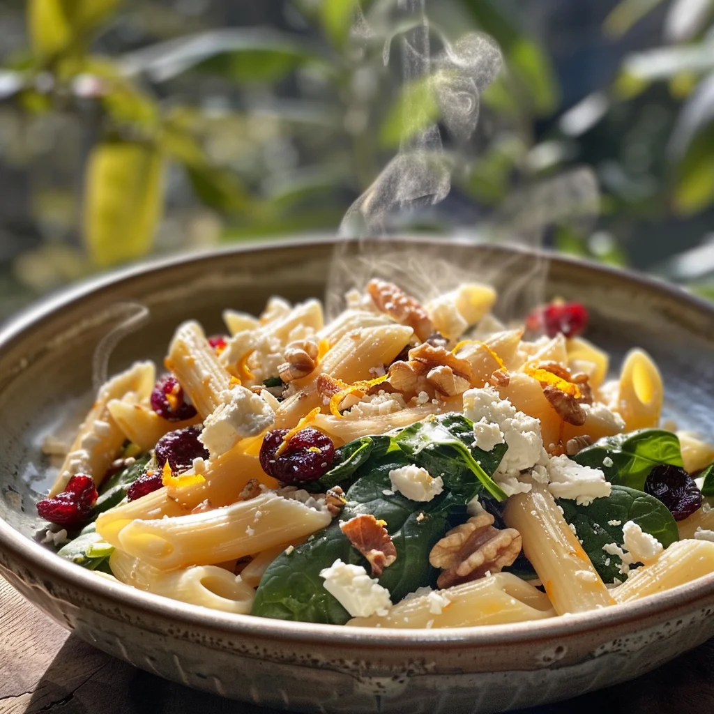 Feta & Cranberry Penne Salad with Orange Vinaigrette image 2