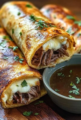 French Dip Tortilla Roll Ups