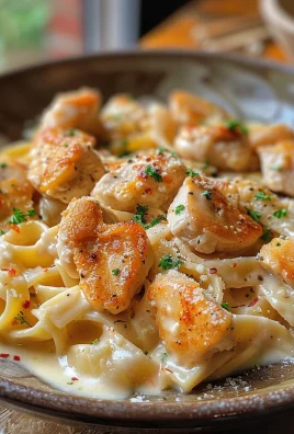 Garlic Butter Chicken Bites with Creamy Parmesan Pasta: An Incredible 7-Step Recipe