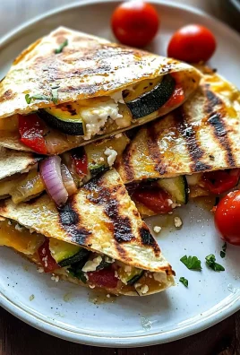 Grilled Mediterranean Veggie Quesadillas