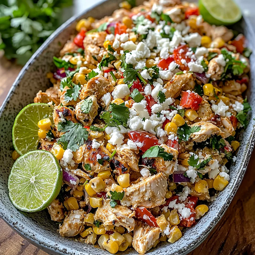 Healthy Street Corn-Inspired Chicken Salad